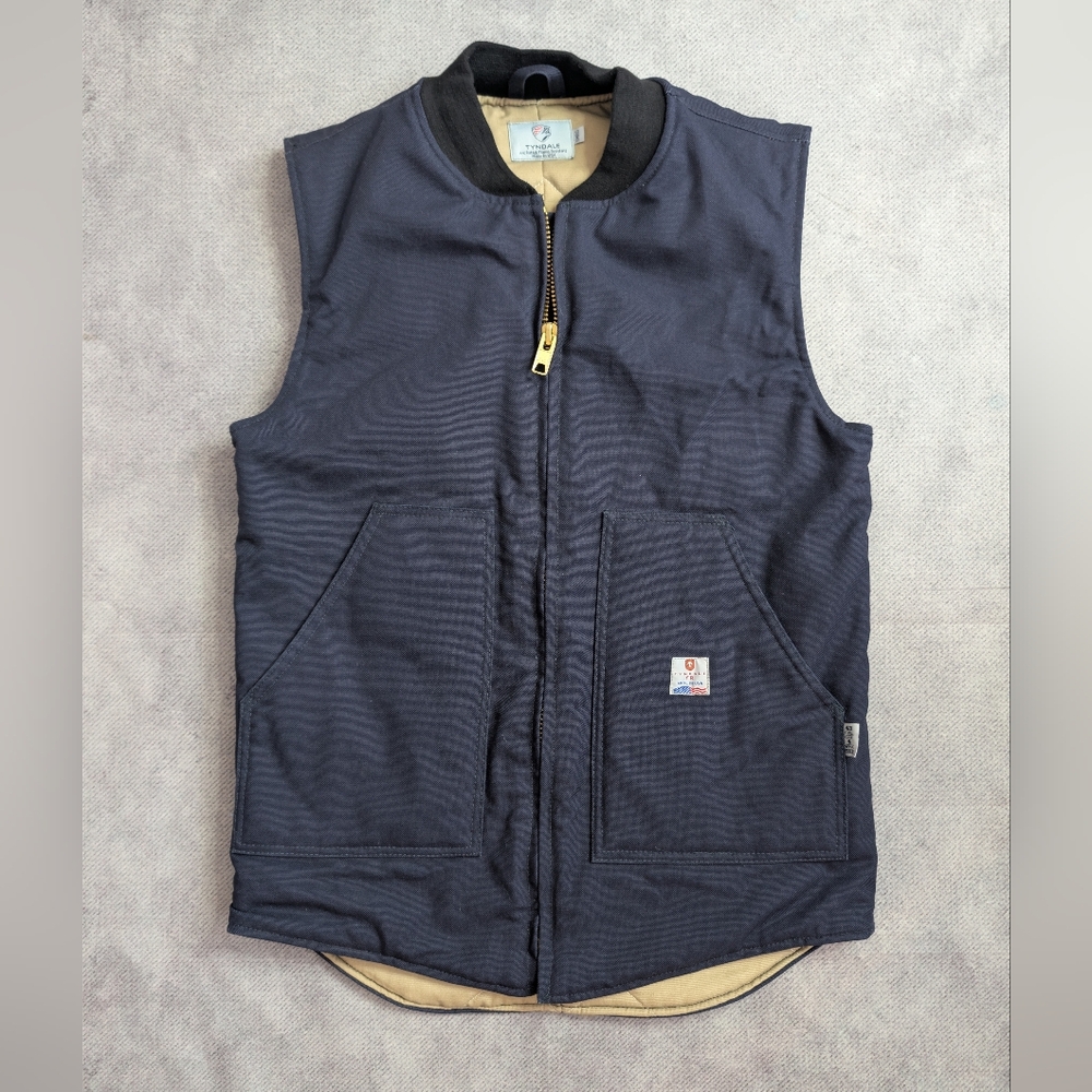 Tyndale FR Vest Mens XL Flame Resistant Jacket Heavyweight Work Wear HRC 4